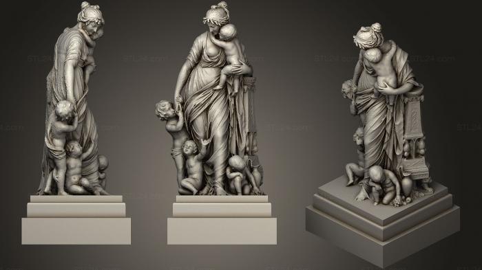 Статуи античные и исторические (Статуя 82, STKA_1533) 3D модель для ЧПУ станка